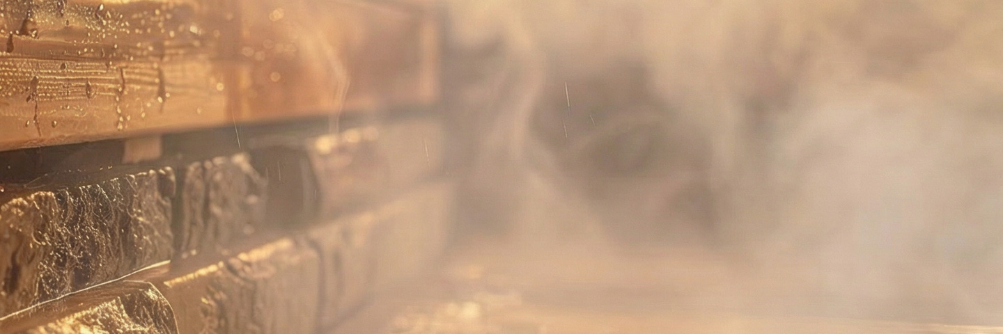 北投石×スチームサウナ